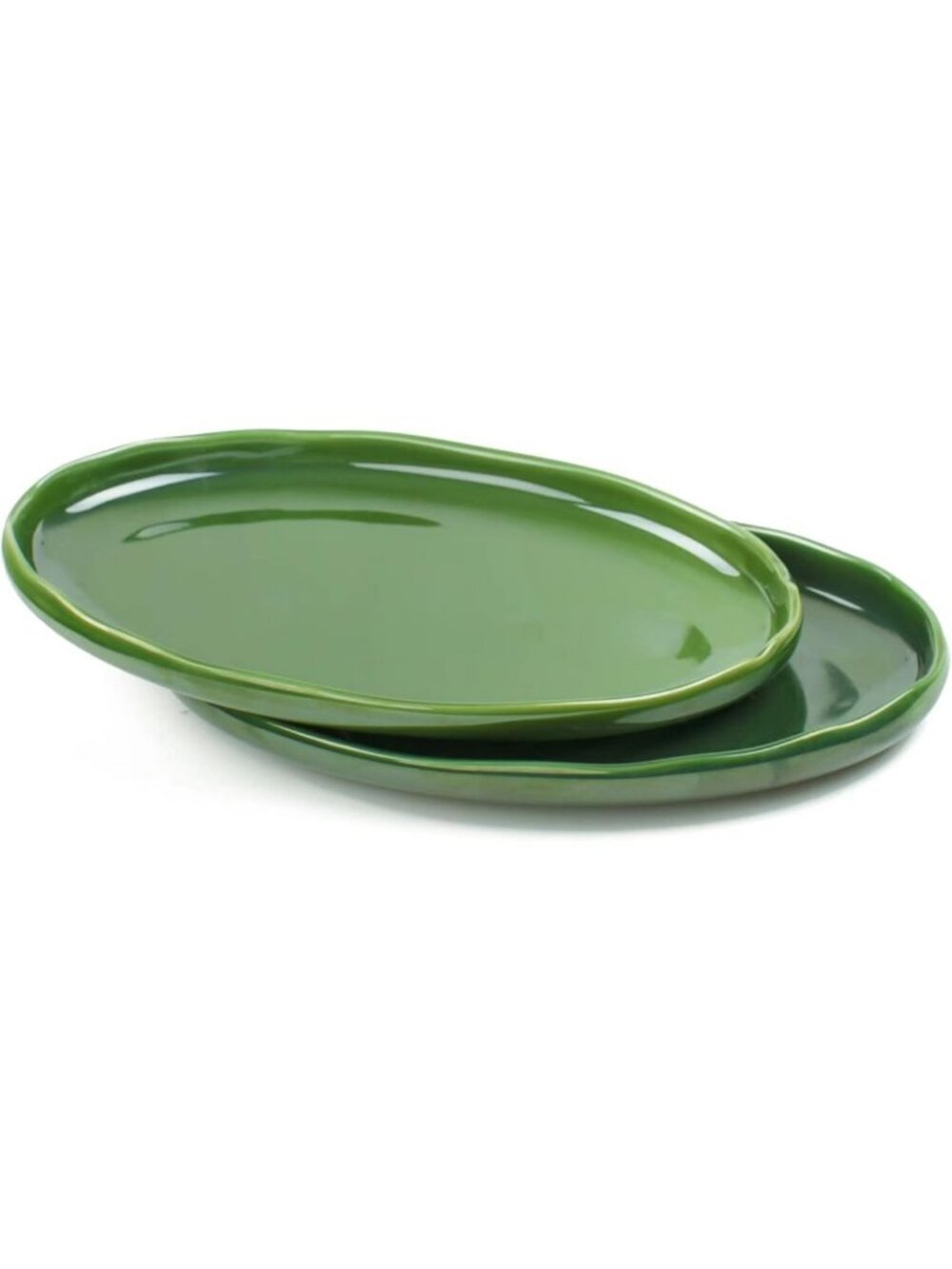 Extra Large Oval Ceramic Serving Platter Tray - 14.5 Inch Porcelain Dish for